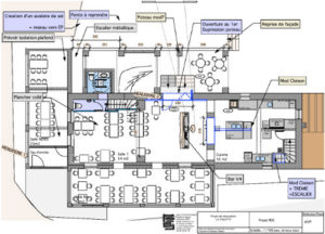 Plan de l'Auberge de la Valette après travaux